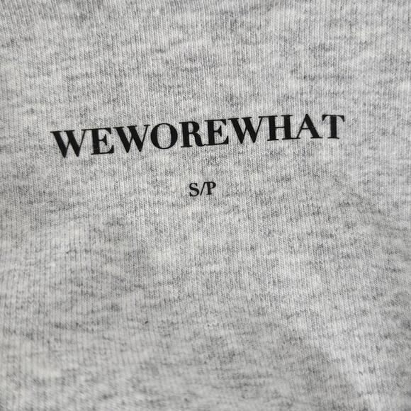 2/$50 WeWoreWhat Heather Grey Henley Flare Jumpsuit Size S | Casual & Chic - Picture 5 of 8